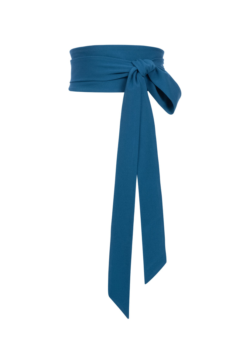 Bea Tie Belt Blue