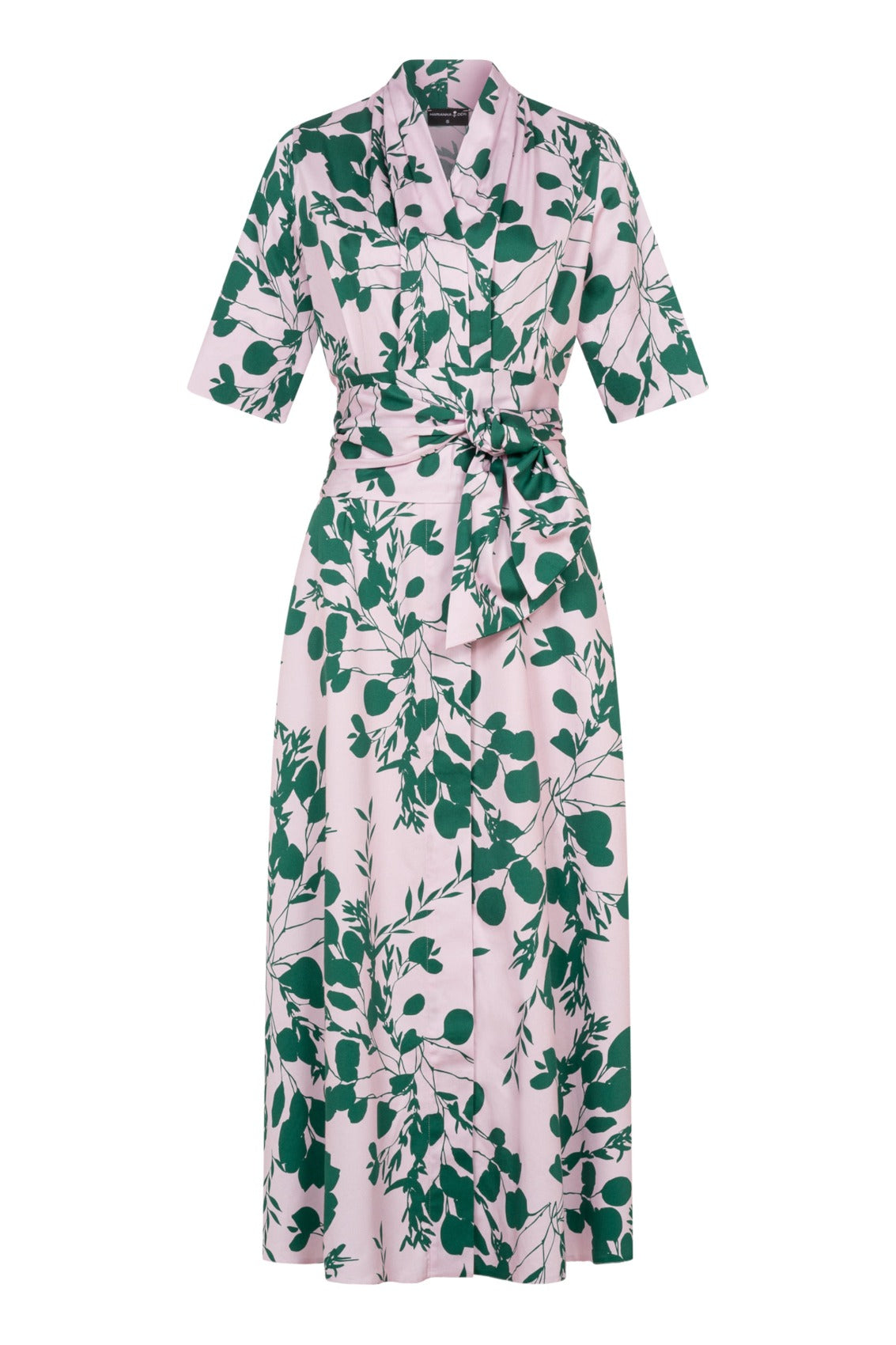 Leaf Print Maxi Shirt Dress – Marianna Déri