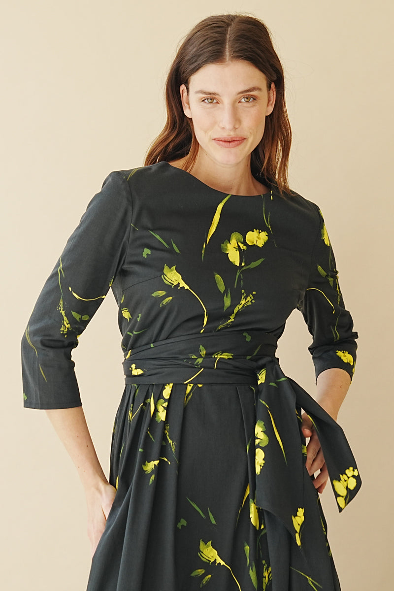 Canola Blossom Print Maxi Dress